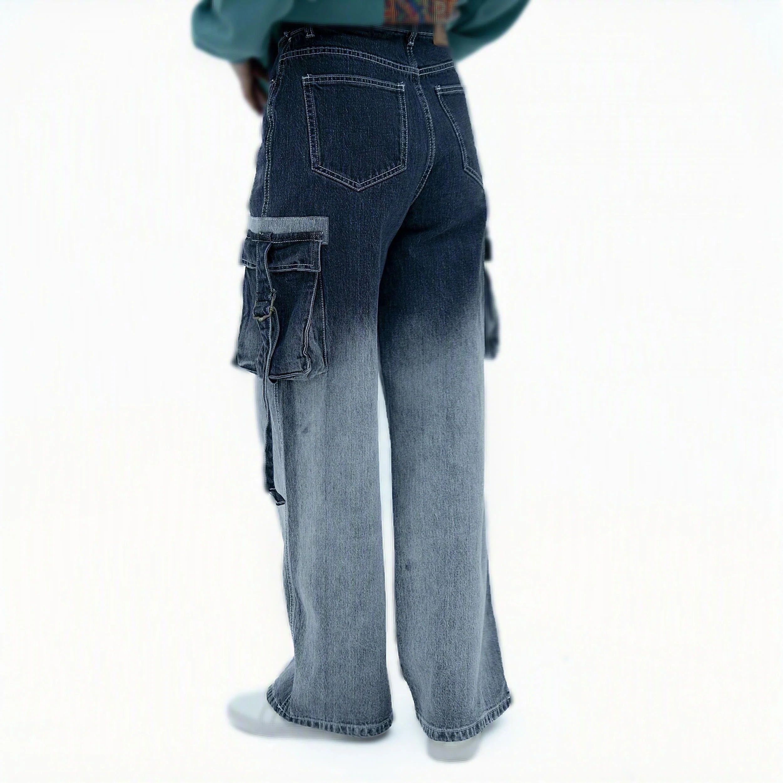Stylish Women Jeans featuring a relaxed fit and classic dark wash perfect for casual outfits