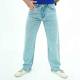 Cool Blue Wide Leg Vibes Jeans