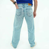 Cool Blue Wide Leg Vibes Jeans