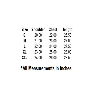 Size Chart hoodie - BSG