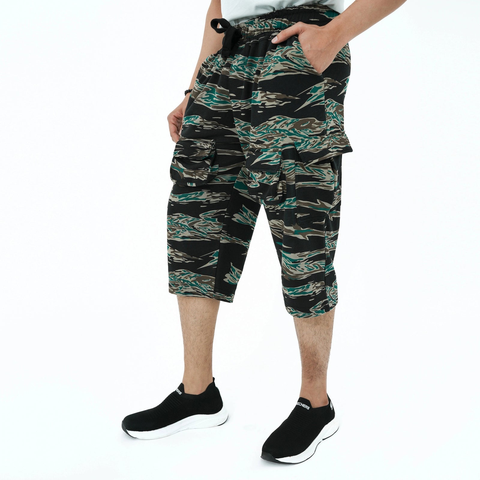 BSG Adventure Ready Camo Shorts with Cargo Pockets for Outdoor Activities and Comfort