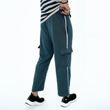 BSG AeroStride Side-Stripe Trouser in blue with side pockets and casual style for men