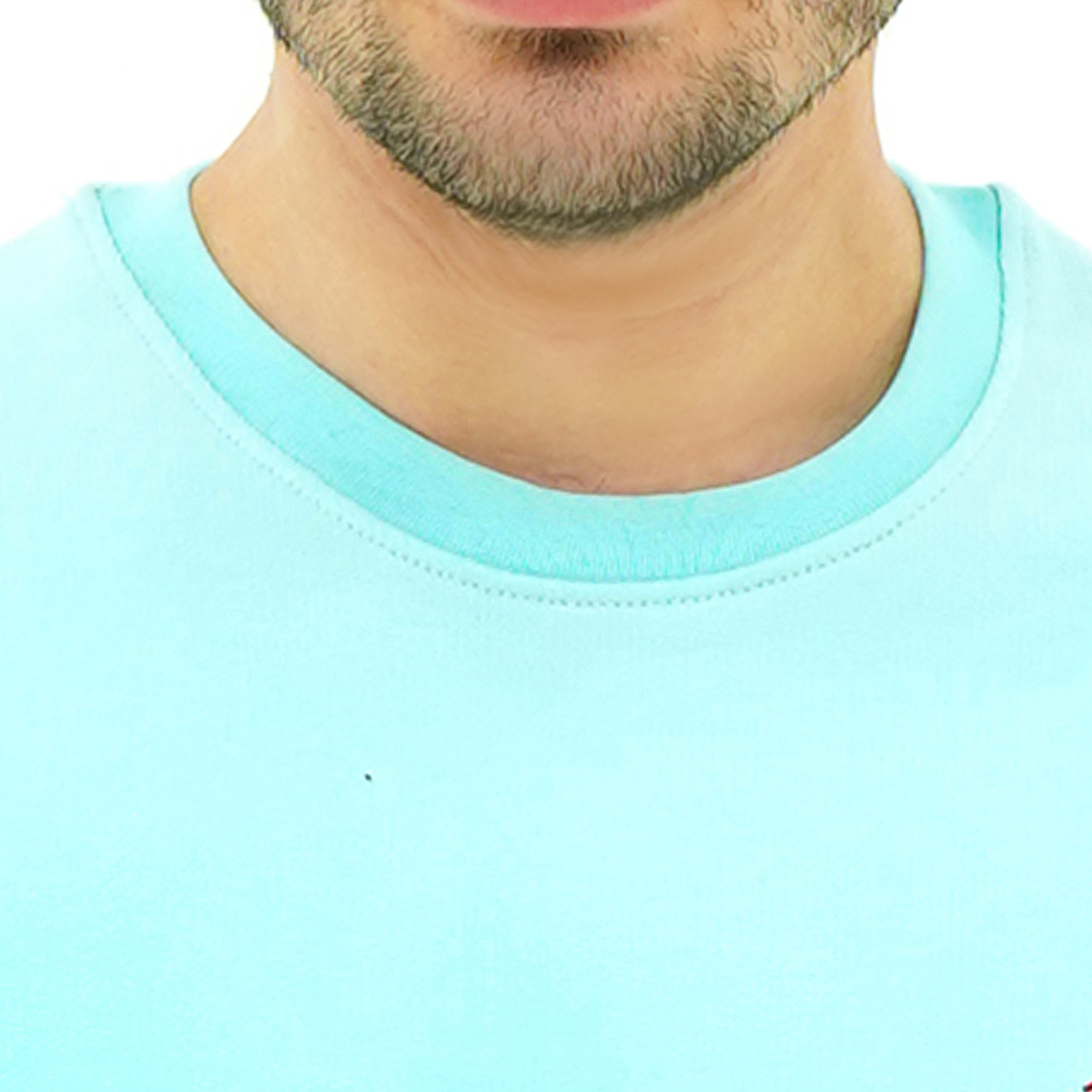 Aqua Breeze Misty Wave Terry Tee Shirt featuring a comfortable crew neck and soft fabric for casual wear