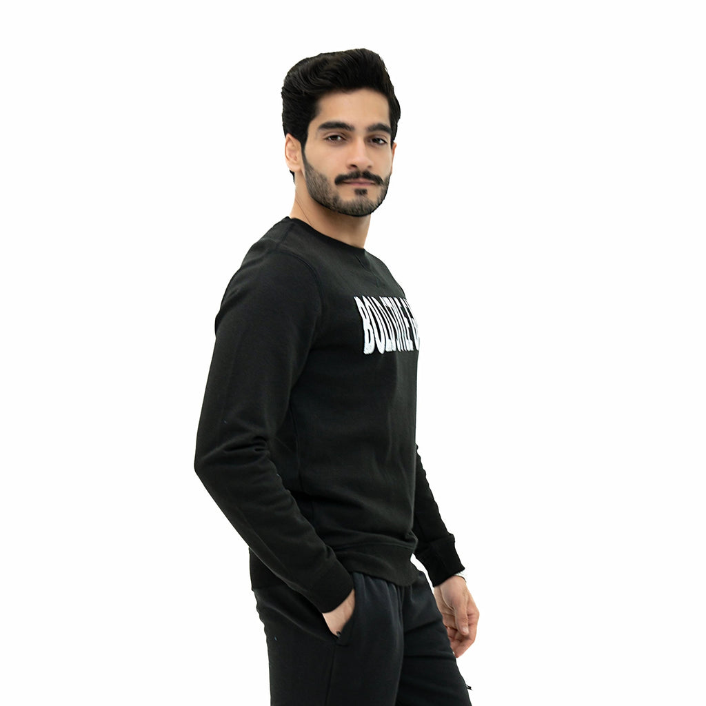 Bold Style Gang Signature Black Fleece Sweatshirt for a stylish and comfortable look
