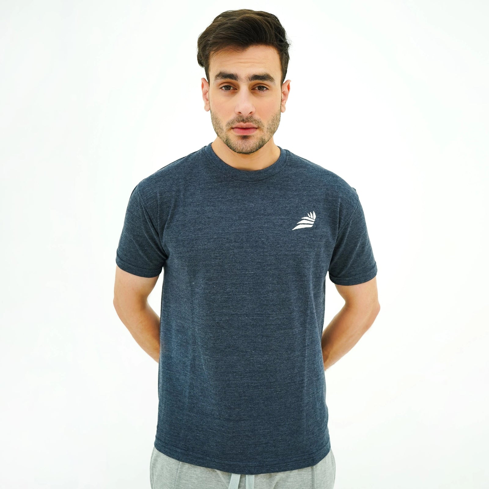 Men's BSG Boldly Born Black Tee Shirt in navy blue, perfect for casual and athletic wear