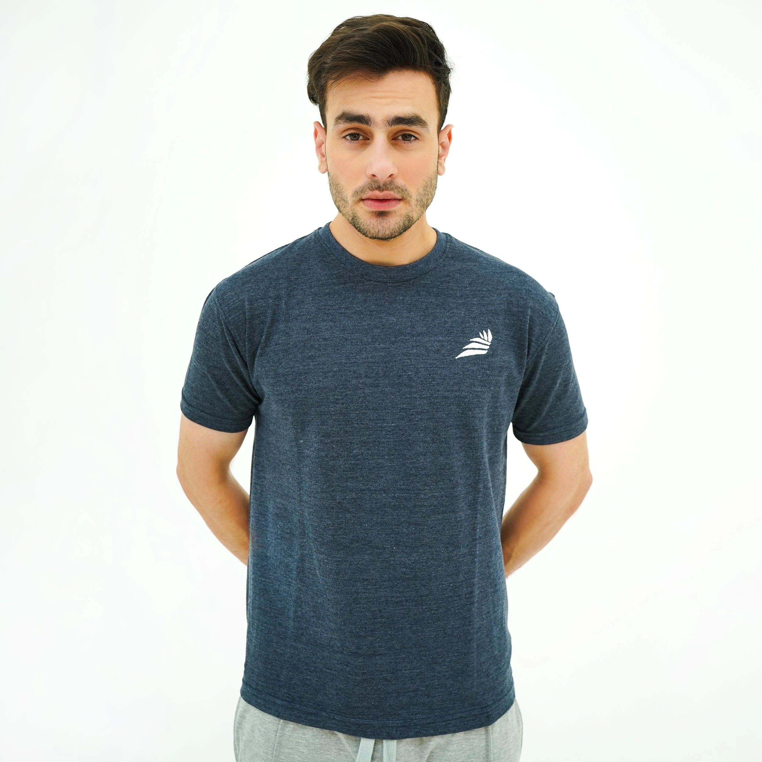 Men's BSG Boldly Born Black Tee Shirt in navy blue, perfect for casual and athletic wear