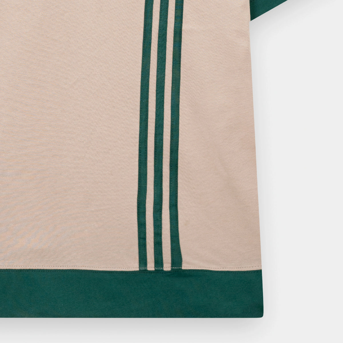 Stylish Boxy Fit Raglan Beige Emerald Green T Shirt from BSG for a modern casual look