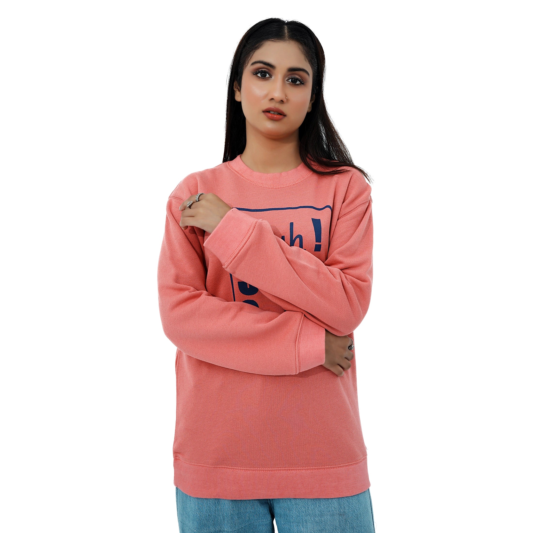 BSG Bruh Strong Girl Signature Edition Pink Sweatshirt for stylish and confident women