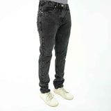 BSG men's denim Modern Minimalist Black Jeans with slim fit and classic five-pocket design