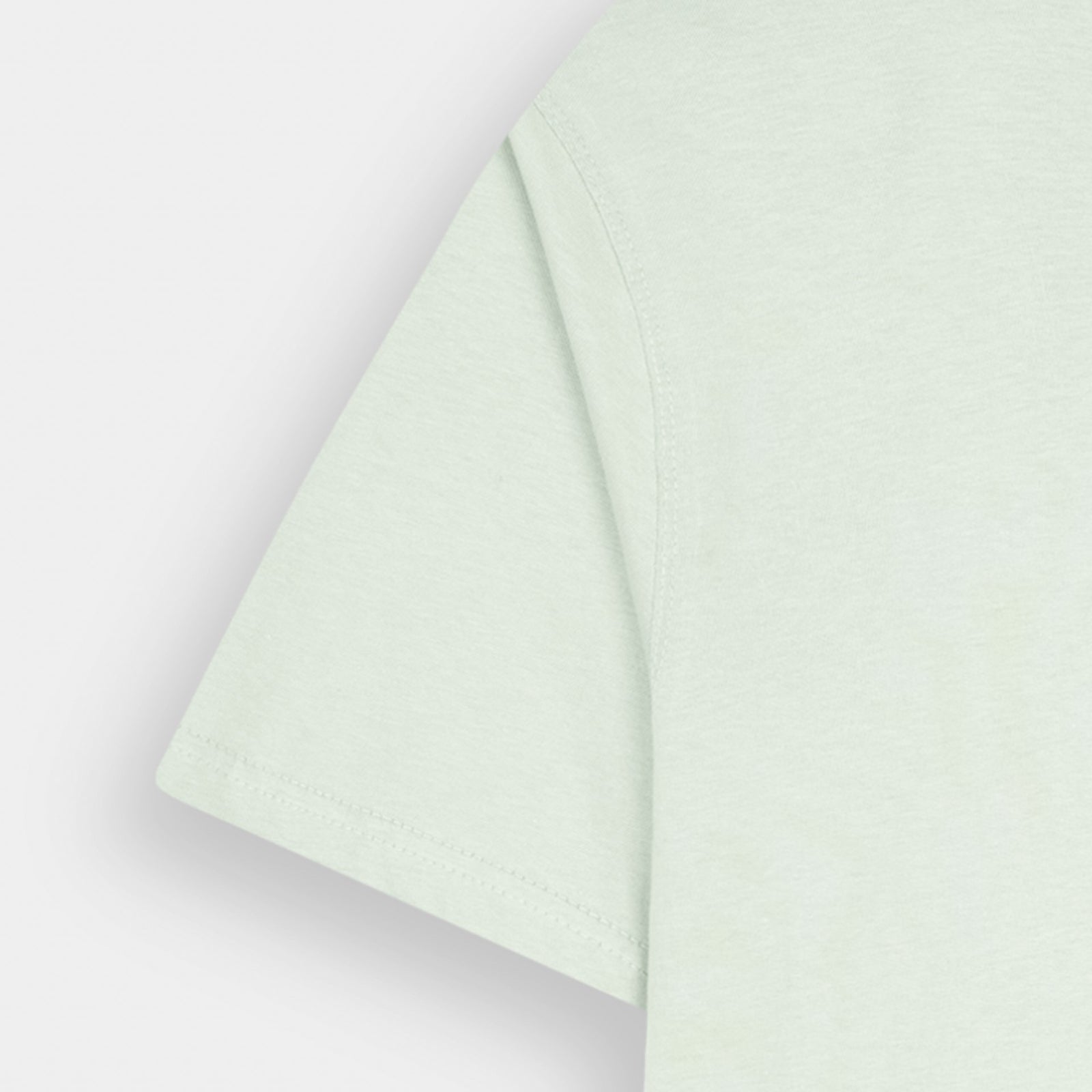Light green BSG V-Neck Graphic T-Shirt featuring a soft cotton blend for casual comfort