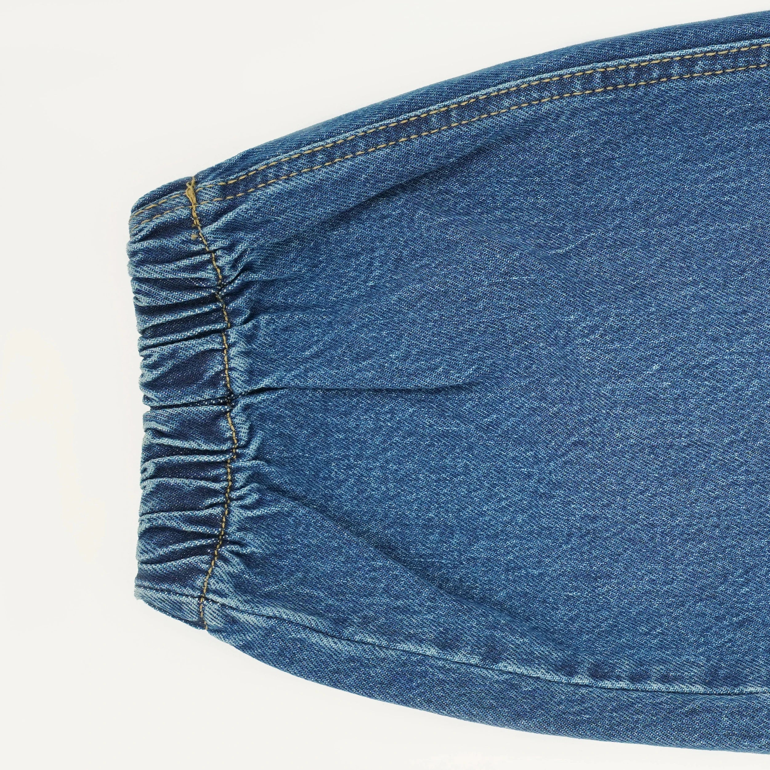 BSG Women's Denim Jeans in Cool Vibrant Relaxed Fit Blues with elasticized hem for comfort