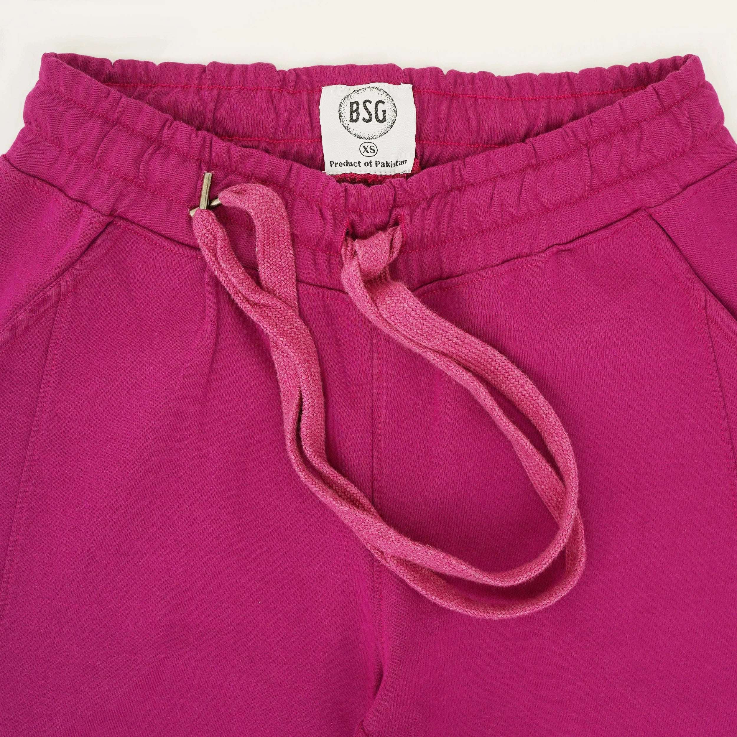 Cozy Magenta Berry Trouser from BSG featuring a soft fabric and adjustable drawstring waistband