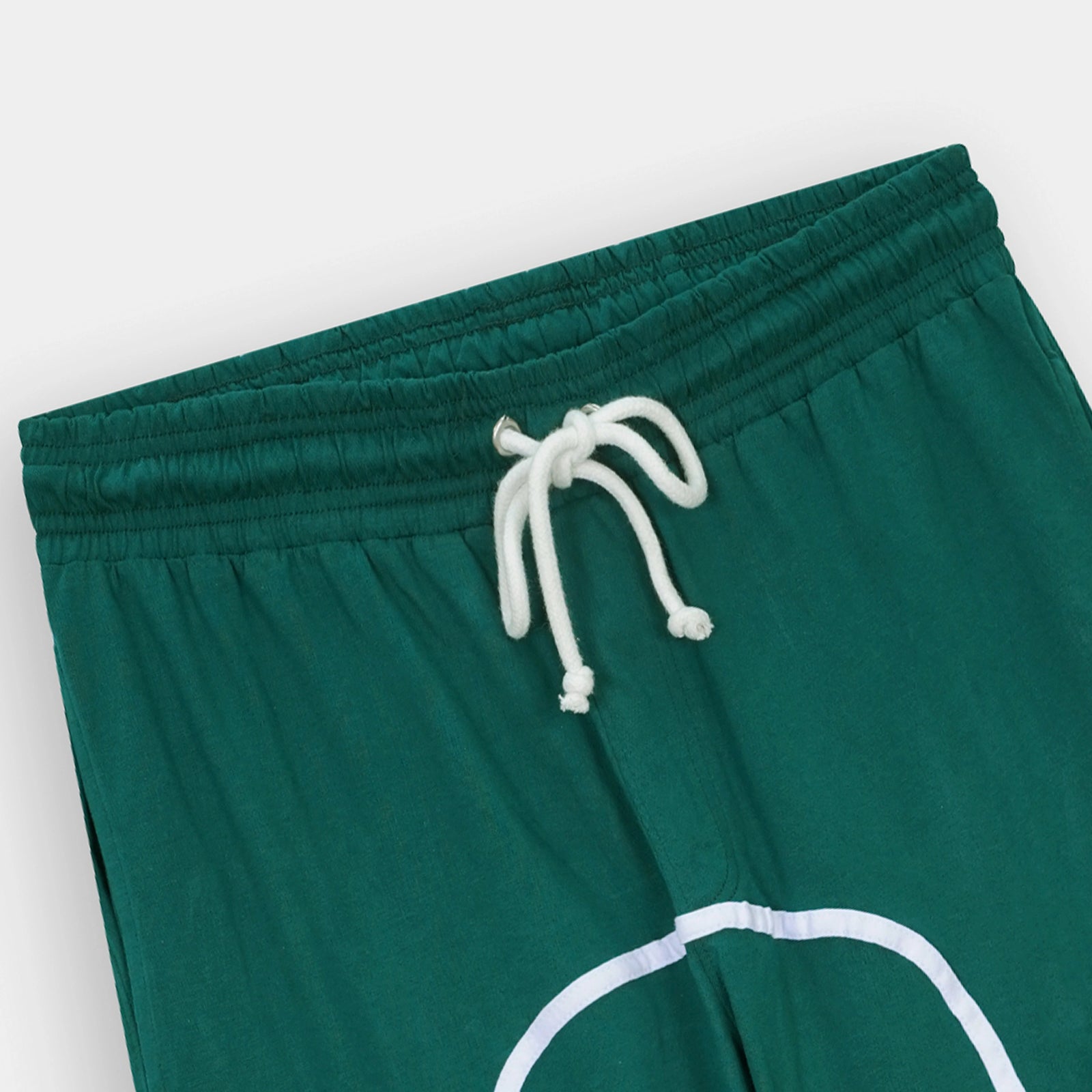 Stylish Emerald Green Utility Pocket Arch Striped Trouser with Comfortable Drawstring Waist by BSG