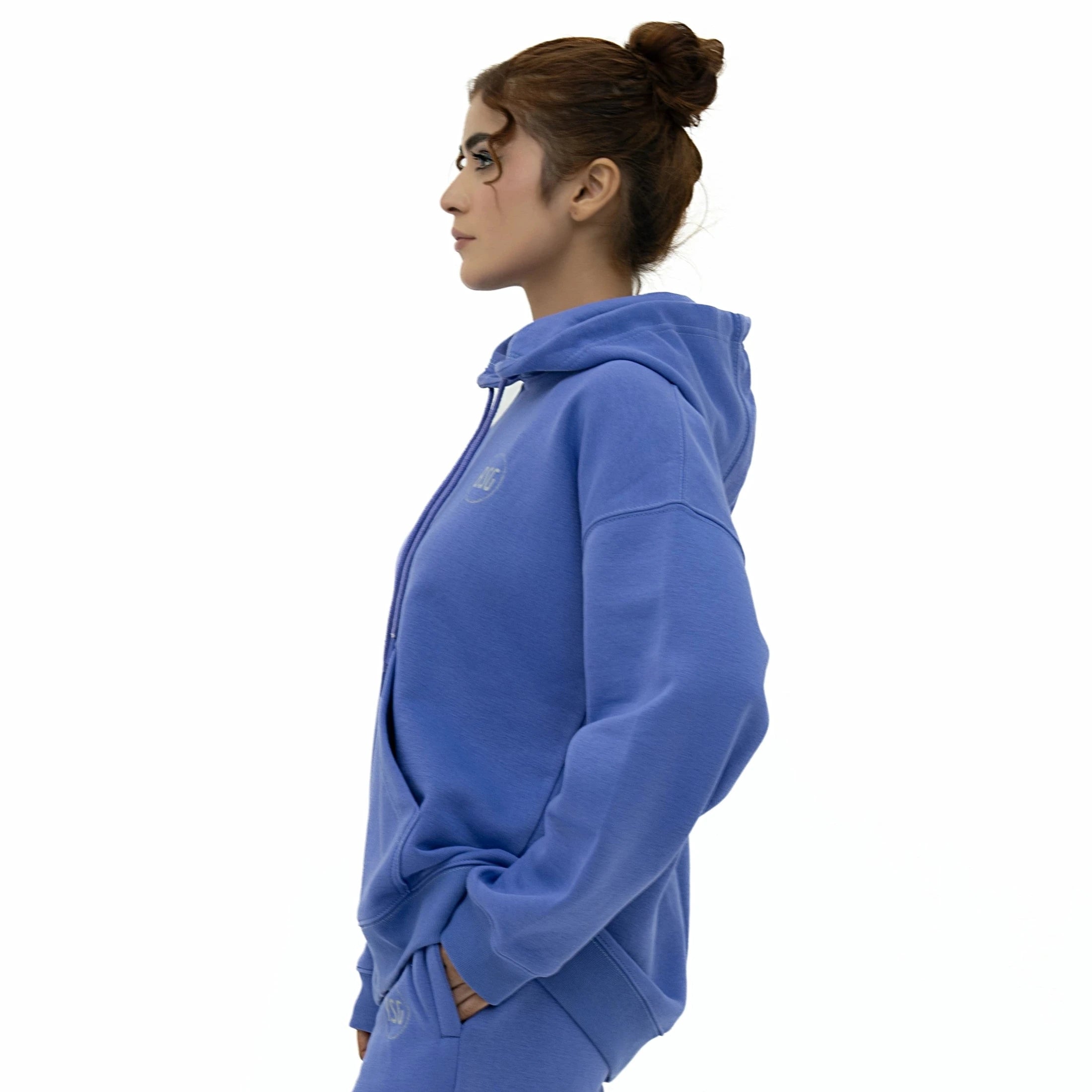 Women's Forever Vibe Signature Edition Purple Hoodie with a relaxed fit and stylish design
