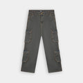 Stylish Multi Pocket Rusty Tint True Baggy Denim Cargo Jeans for a trendy look by BSG
