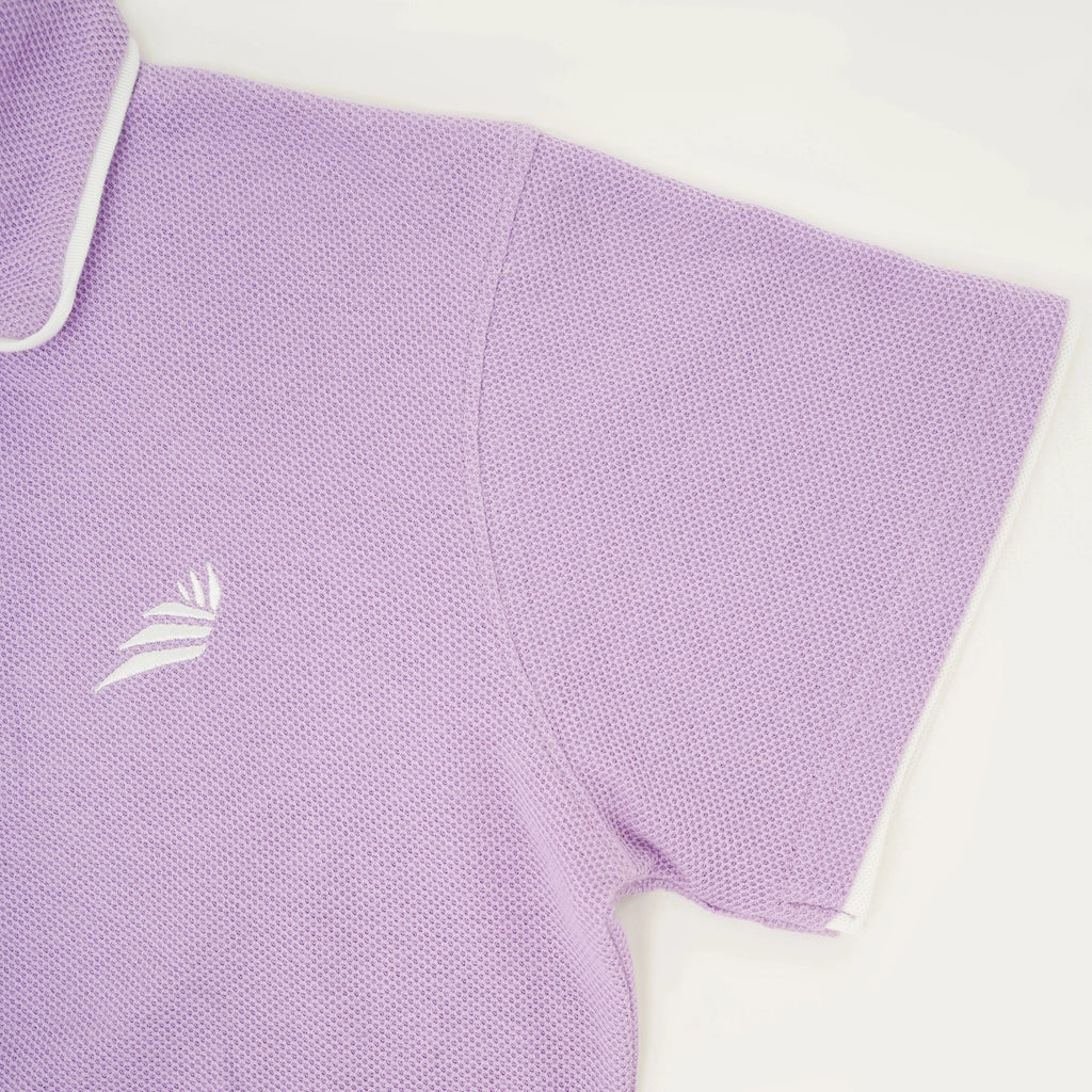 Plum White Ventilux Polo Women's Shirt with Comfortable Fit and Stylish Design