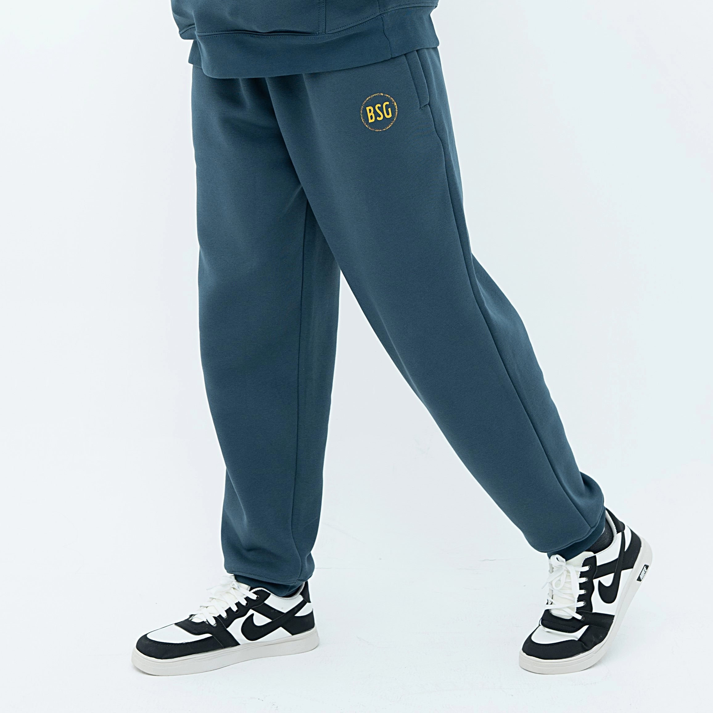 Men's Signature Edition Deep Teal Fleece Sweatpants by BSG with a comfortable fit and stylish design