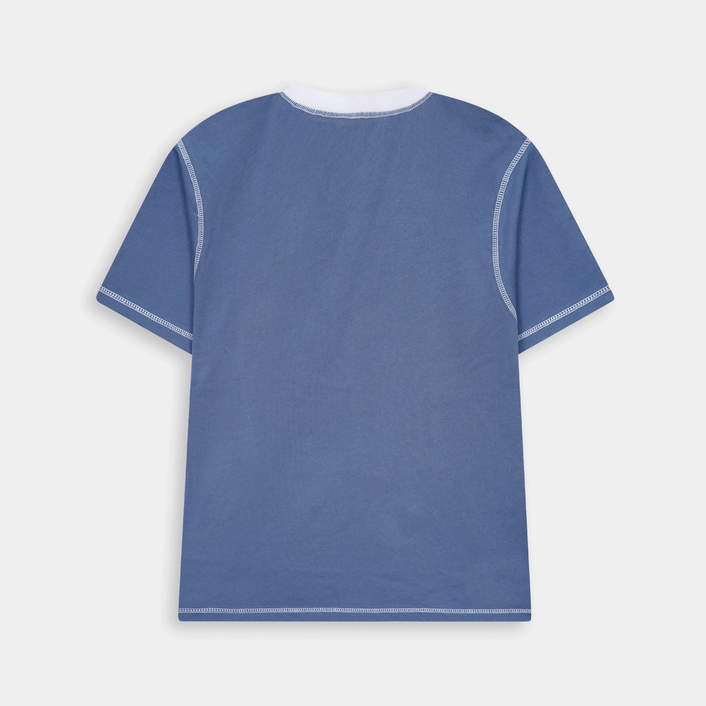 Slate Grey Streetwear Contrast Stitch T Shirt with unique back design by BSG