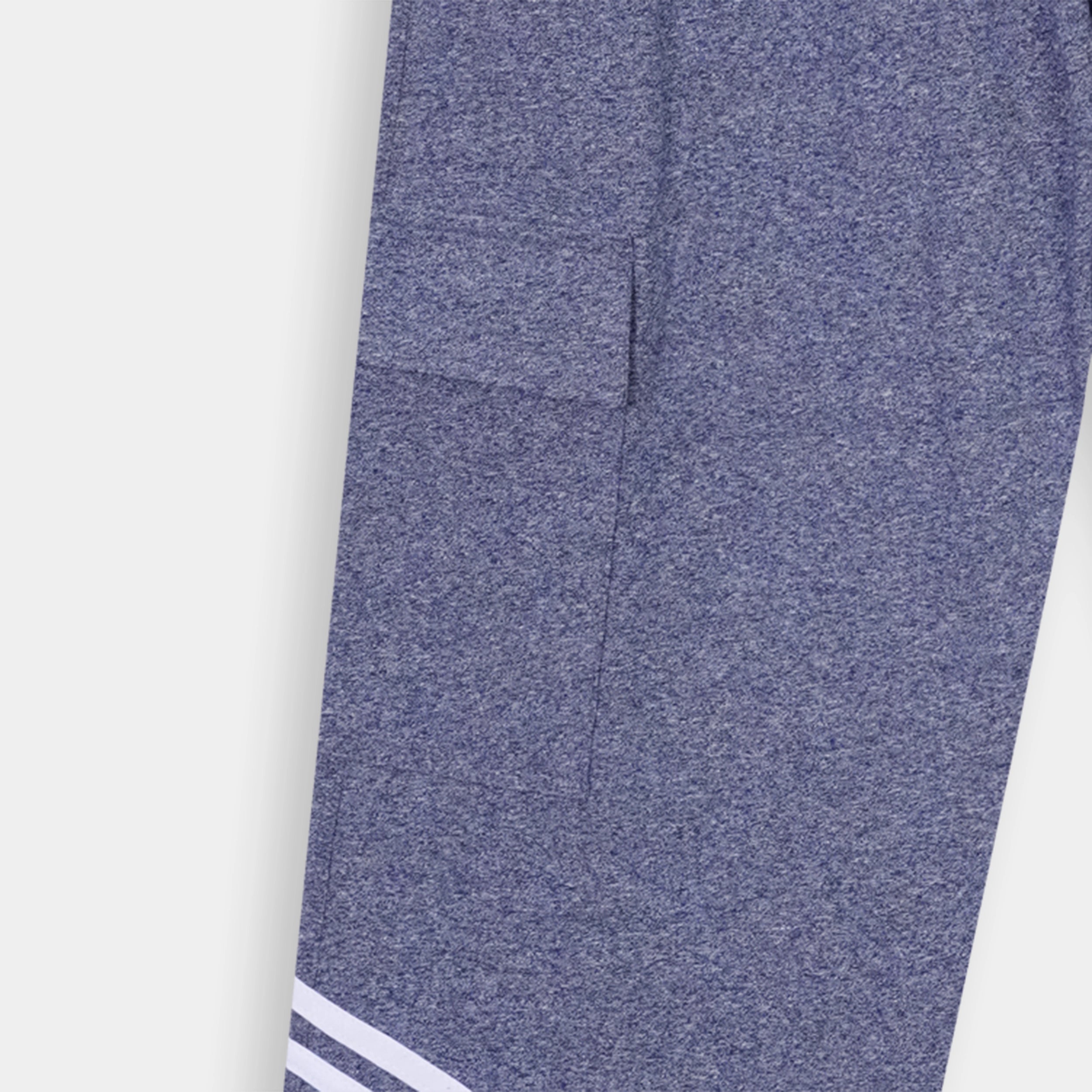 Stylish Striped Slate Blue Wide Leg Trouser featuring convenient side pocket, perfect for casual wear, by BSG