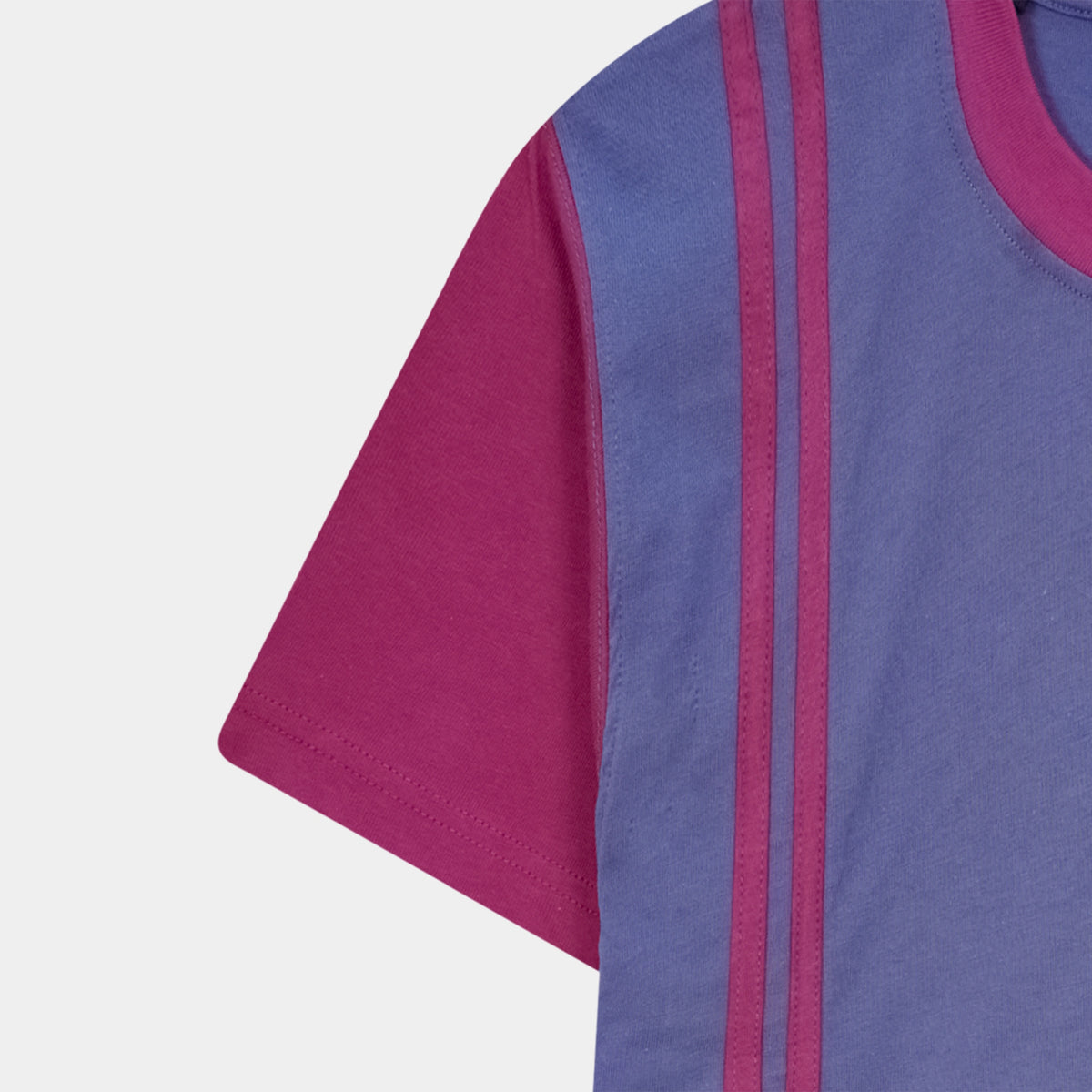 Two Tone Boxy Fit Urdu Calligraphy T Shirt in vibrant purple and pink colors by BSG