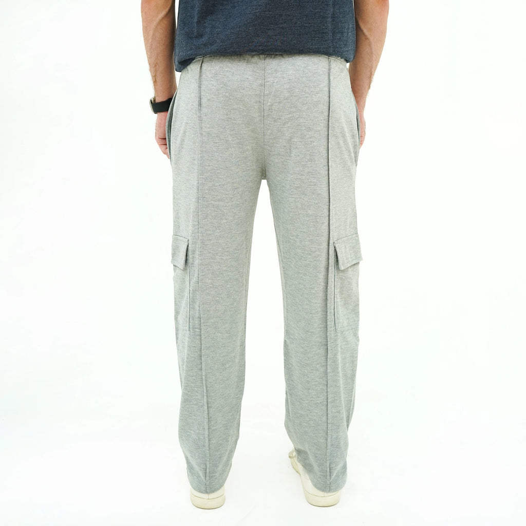 Men's Urban Flex-Fit Side Pocket Trouser in gray with comfortable fit and side pockets