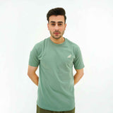 Men's BSG Verdant Charm Pistachio Luxe Tee Shirt in green with small logo on chest