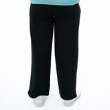 Black BSG Women's Trouser with Relaxed Fit, perfect for casual wear. White Coal Urban Chic Trouser.