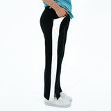 BSG White Coal Urban Chic Trouser featuring stylish side stripes and comfortable fit for casual wear